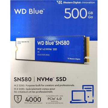 Western Digital Blue SN580 500GB M.2 NVME TLC